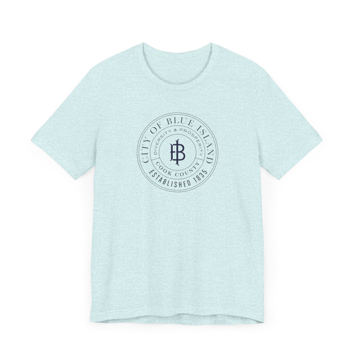 Blue Island Illinois - City Seal - Unisex Jersey Short Sleeve Tee