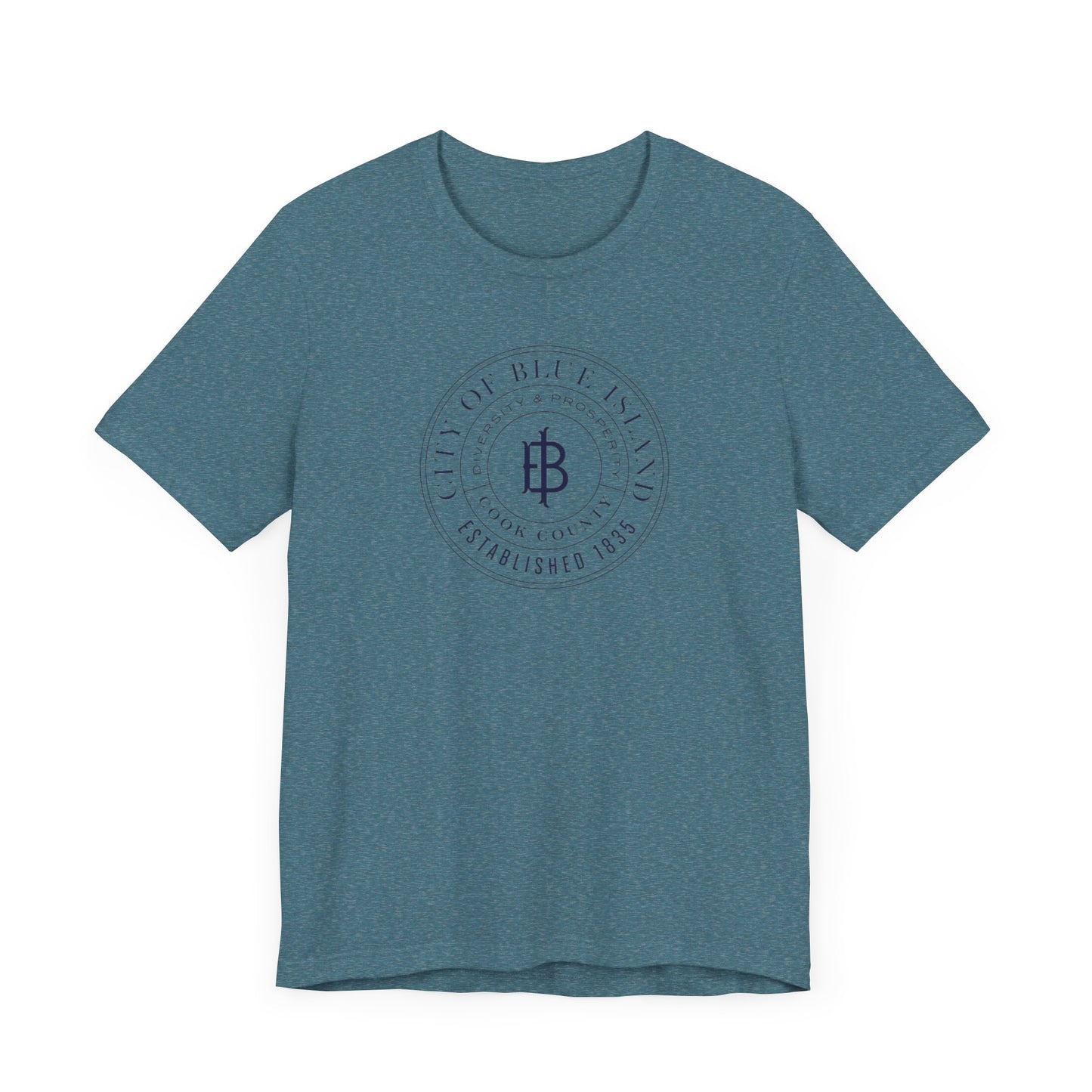 Blue Island Illinois - City Seal - Unisex Jersey Short Sleeve Tee