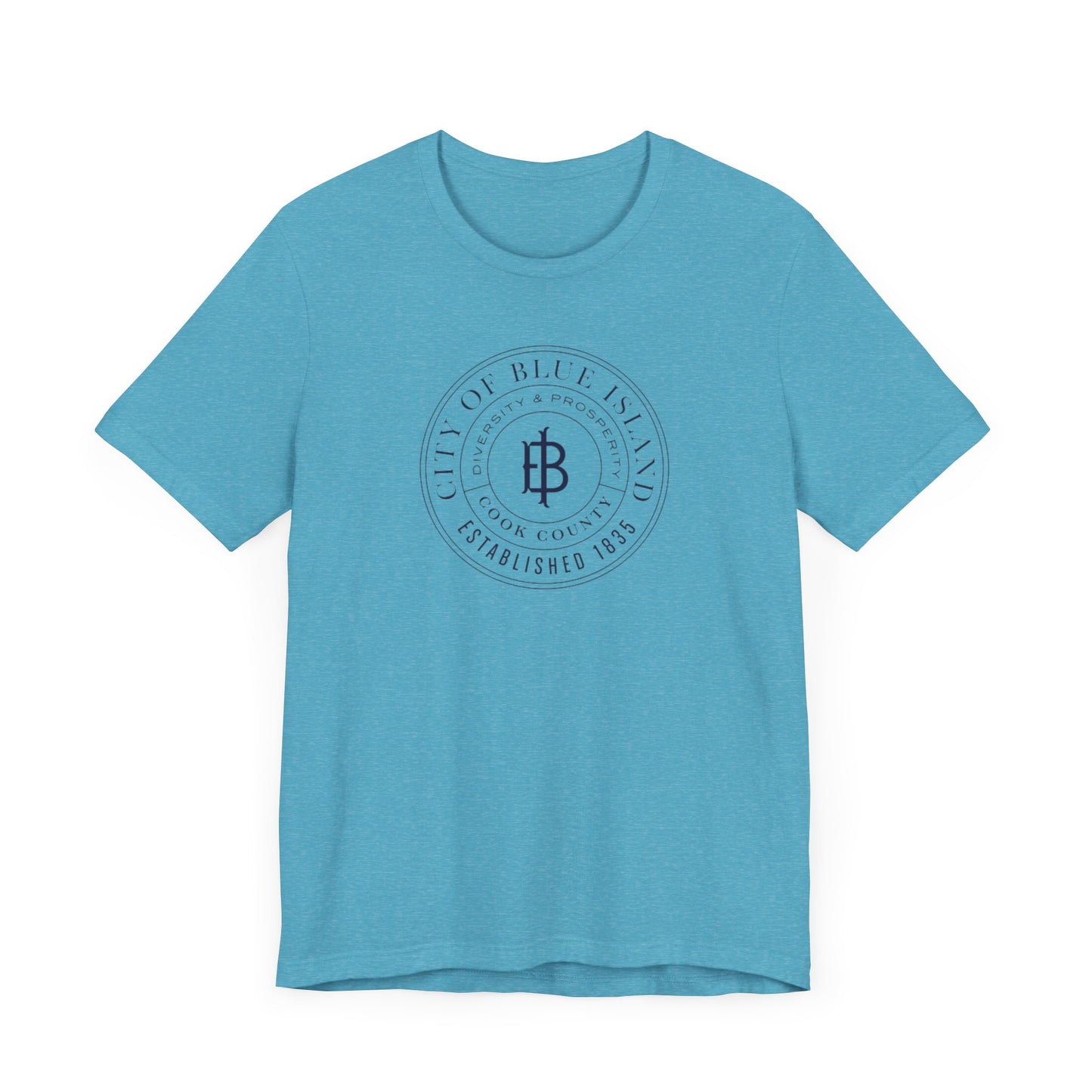 Blue Island Illinois - City Seal - Unisex Jersey Short Sleeve Tee