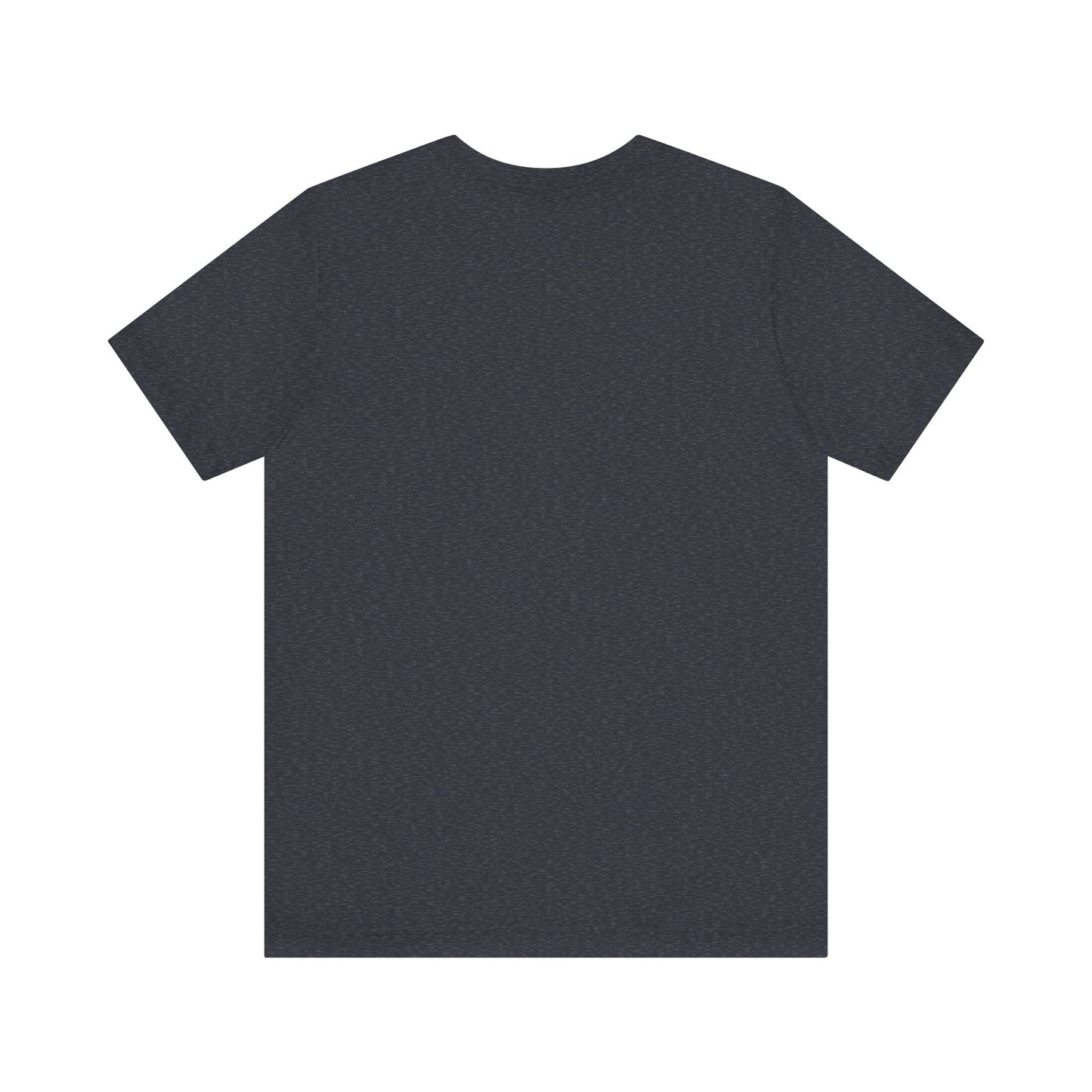 This Printify unisex jersey short sleeve tee features a blue T-shirt design with the text "KLINES" in bold, white capital letters on the front. Below "KLINES," the smaller font reads "Life is better one bite at a time." The vintage-inspired graphic, reminiscent of a classic Klines Department Store sign from Blue Island, IL, is centered on the chest area.