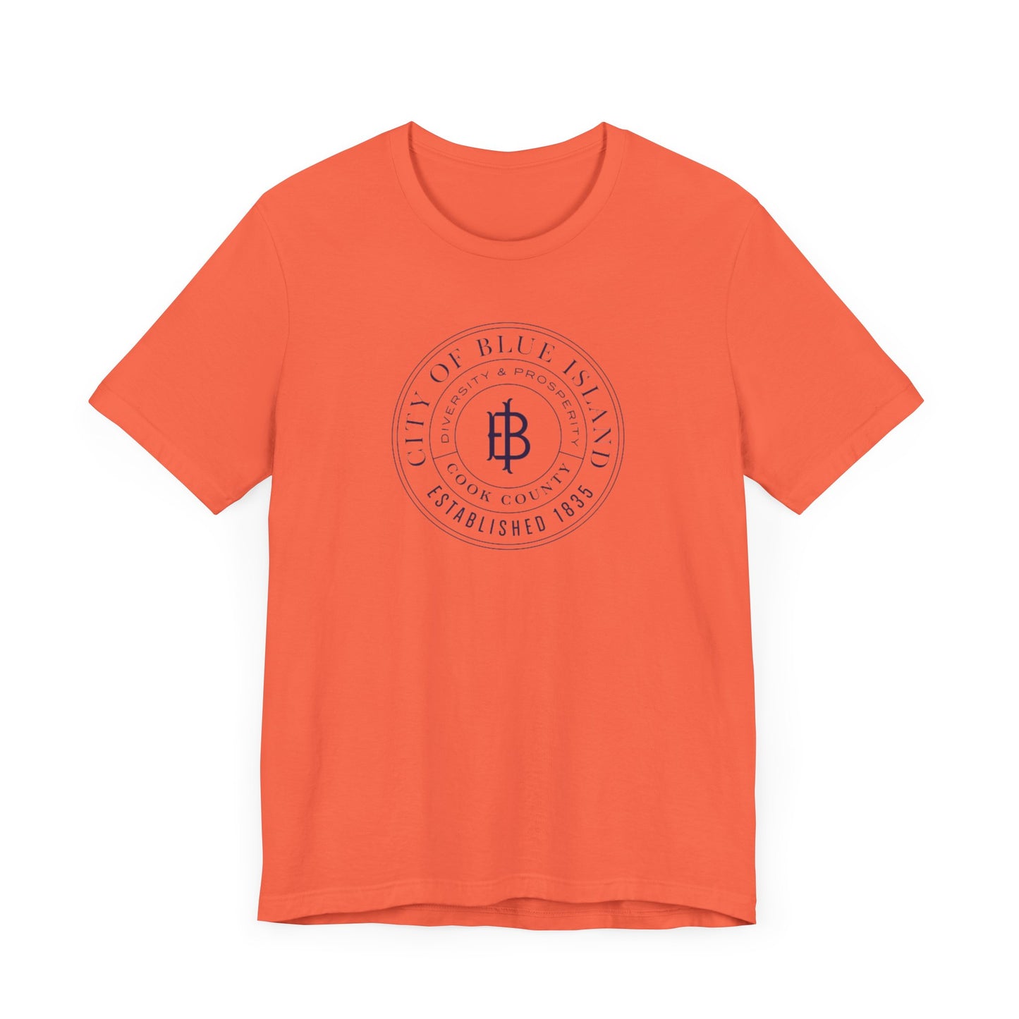 Blue Island Illinois - City Seal - Unisex Jersey Short Sleeve Tee