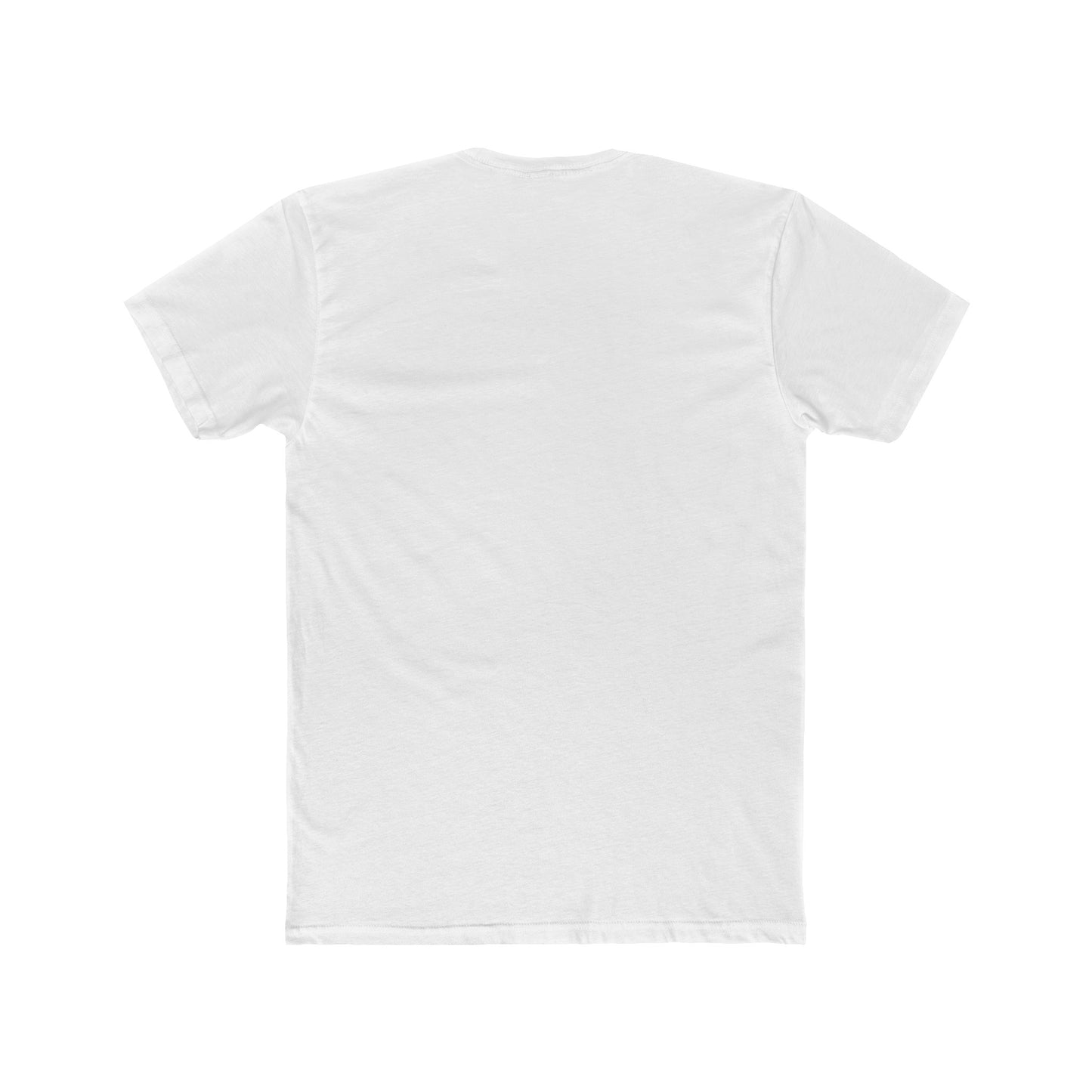 The Miller Beach Wiffel Ball - He CAN Hit! ITYSL T-Shirt by Printify is a premium, navy blue, fitted short sleeve men’s cotton crew tee. It features a central rectangular design with an illustration of mountains, trees, and a river, and has the text "He Can Hit" prominently displayed in the middle. Perfect for fans seeking a stylish and comfortable shirt.