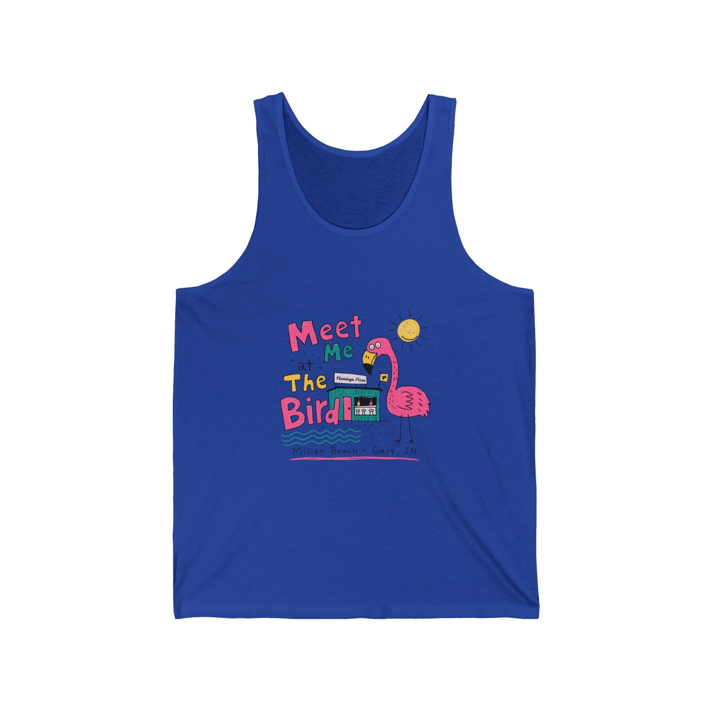 Flamingo 'Meet Me at the Bird' Graphic Tank Top