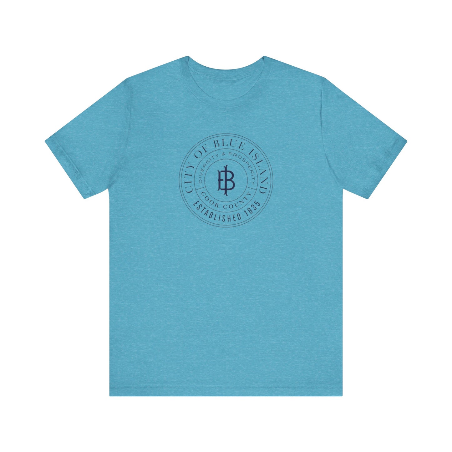 Blue Island Illinois - City Seal - Unisex Jersey Short Sleeve Tee