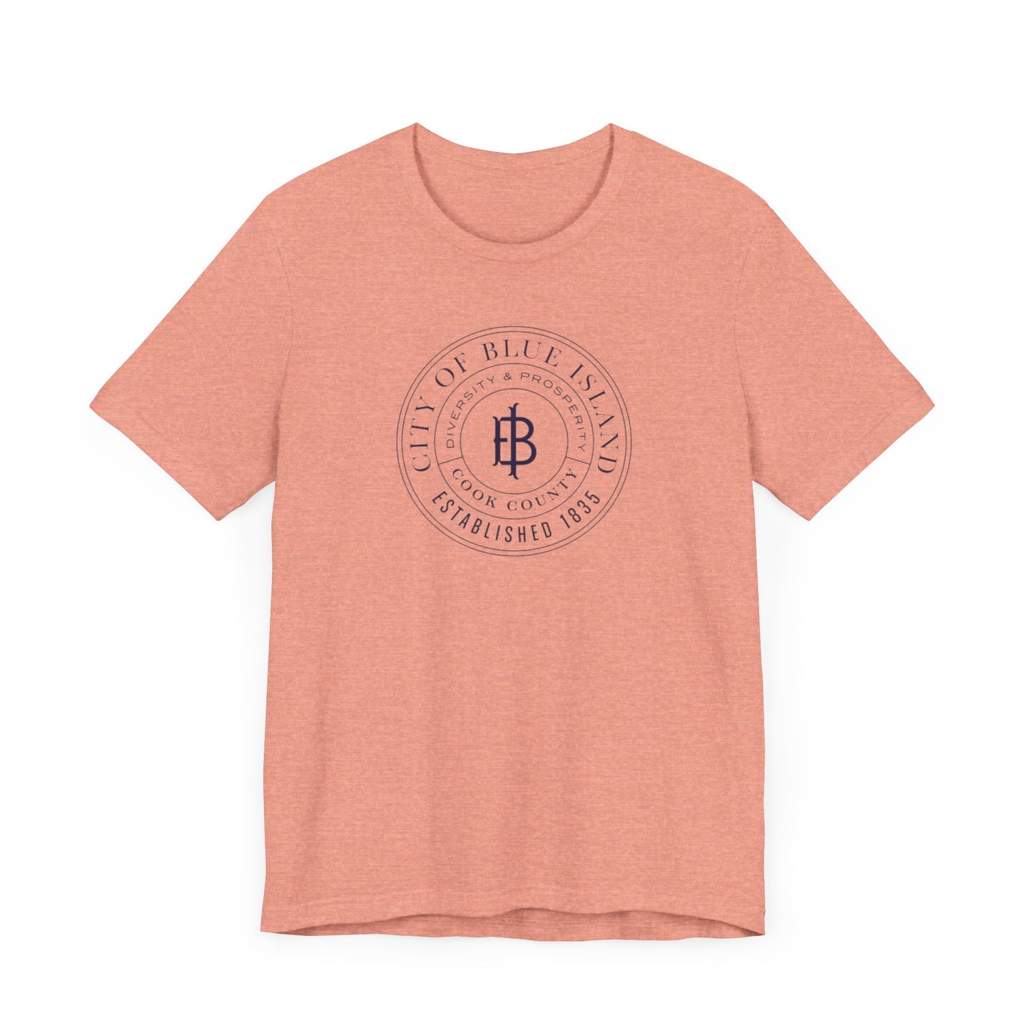 Blue Island Illinois - City Seal - Unisex Jersey Short Sleeve Tee