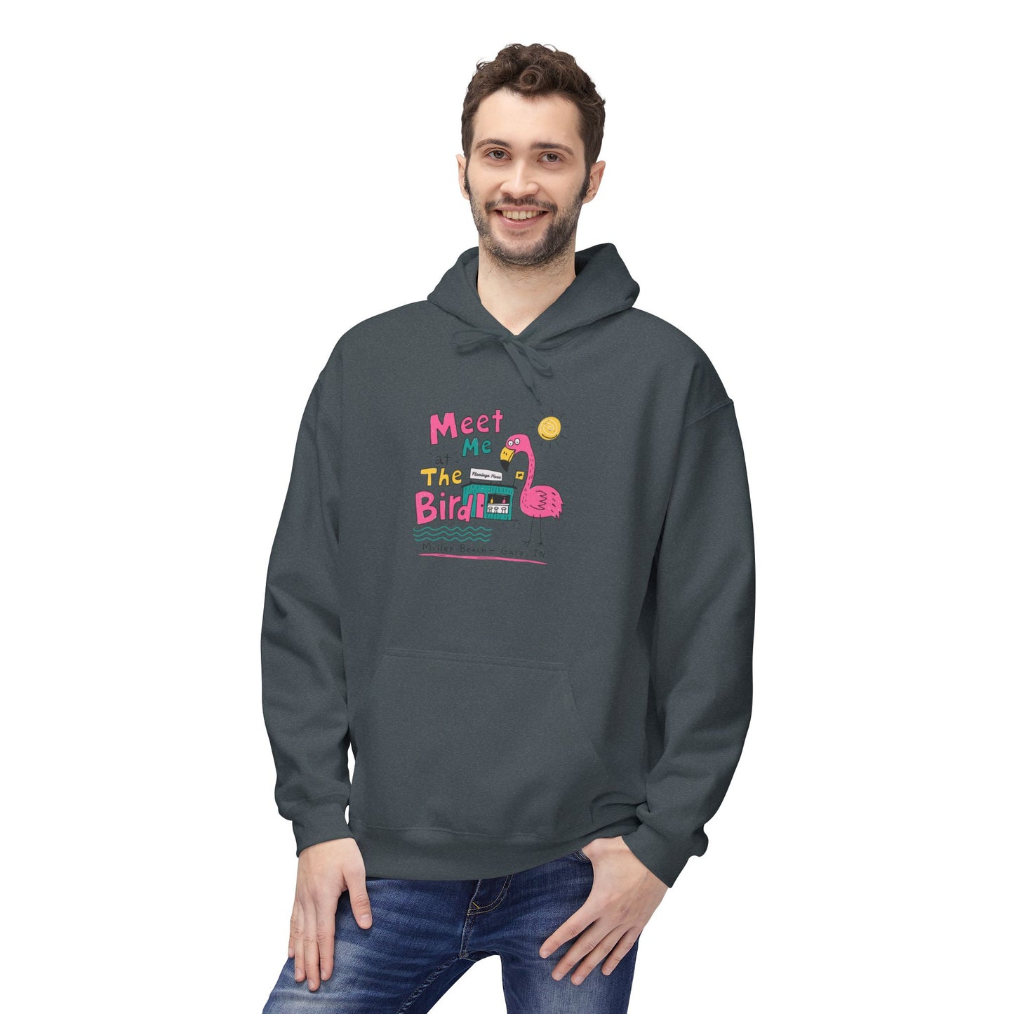 Meet Me At The Birdie Flamingo Hoodie