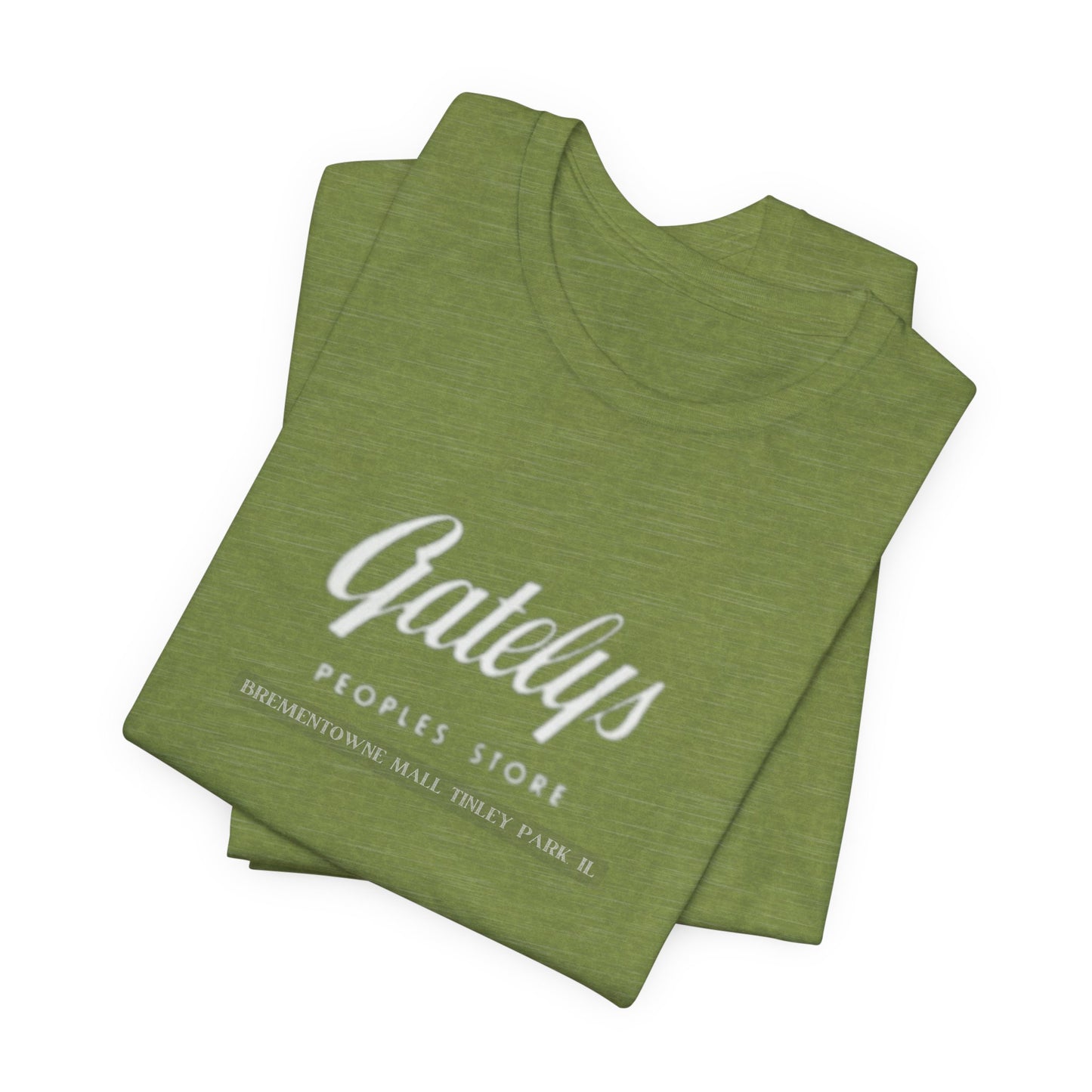 Gatelys People’s Store Logo Tee — Casual Vintage Script T‑Shirt