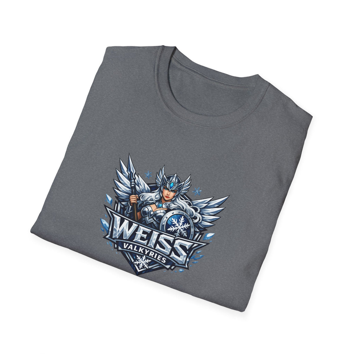 Weiss Valkyries - All In Jest Trivia Team Graphic T-Shirt — Norse Warrior Crest Tee