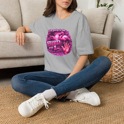 Flamingo “I’m Going to the Bird for 1” Graphic T-Shirt
