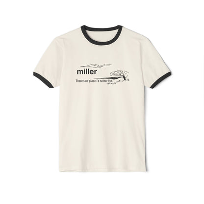 Vintage "Miller – There’s No Place I’d Rather Live" Ringer Tee