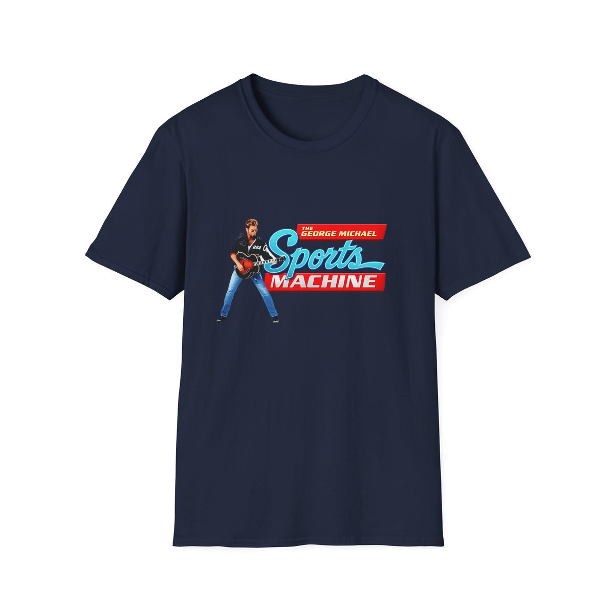 Sports Machine Graphic T-Shirt — 'The George Michael Sports Machine' Retro Athletic Tee