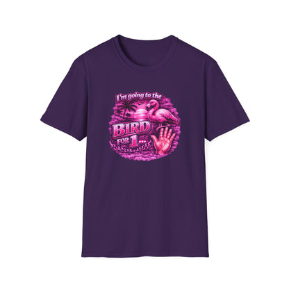 Flamingo “I’m Going to the Bird for 1” Graphic T-Shirt
