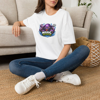 Manic Octopus - All in Jest Trivia Team T-Shirt — Vibrant Purple Octopus Design