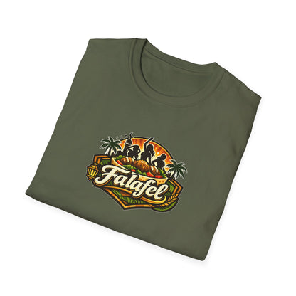 Falafel Brothel - All In Jest Trivia T-Shirt — Vintage Tropical Falafel Logo Tee