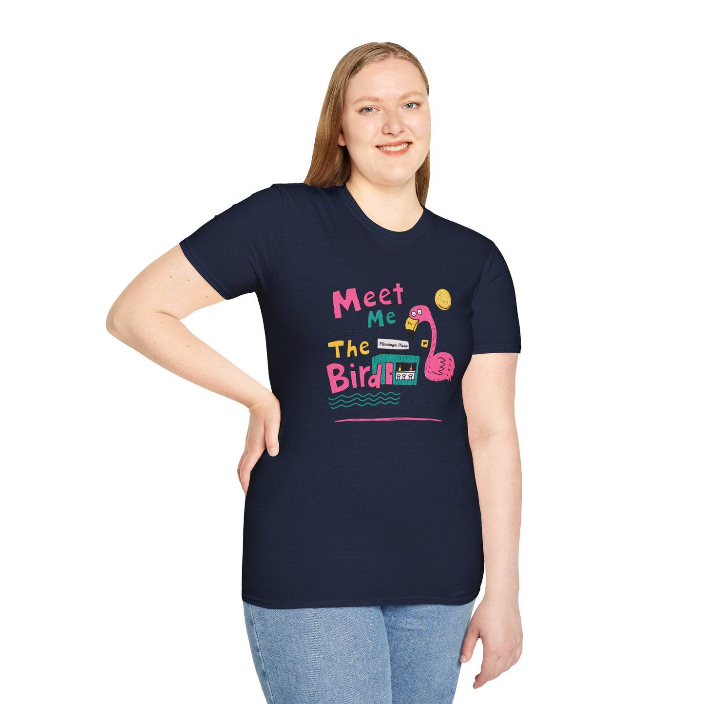 Meet Me at the Bird 2026 T-Shirt — Cute Flamingo Summer Tee