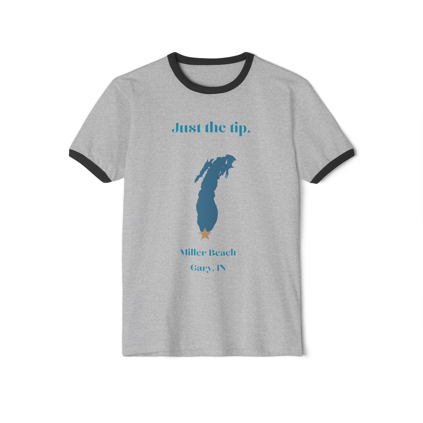 Just the Tip - Miller Beach - Unisex Cotton Ringer T-Shirt