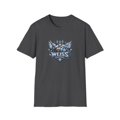 Weiss Valkyries - All In Jest Trivia Team Graphic T-Shirt — Norse Warrior Crest Tee