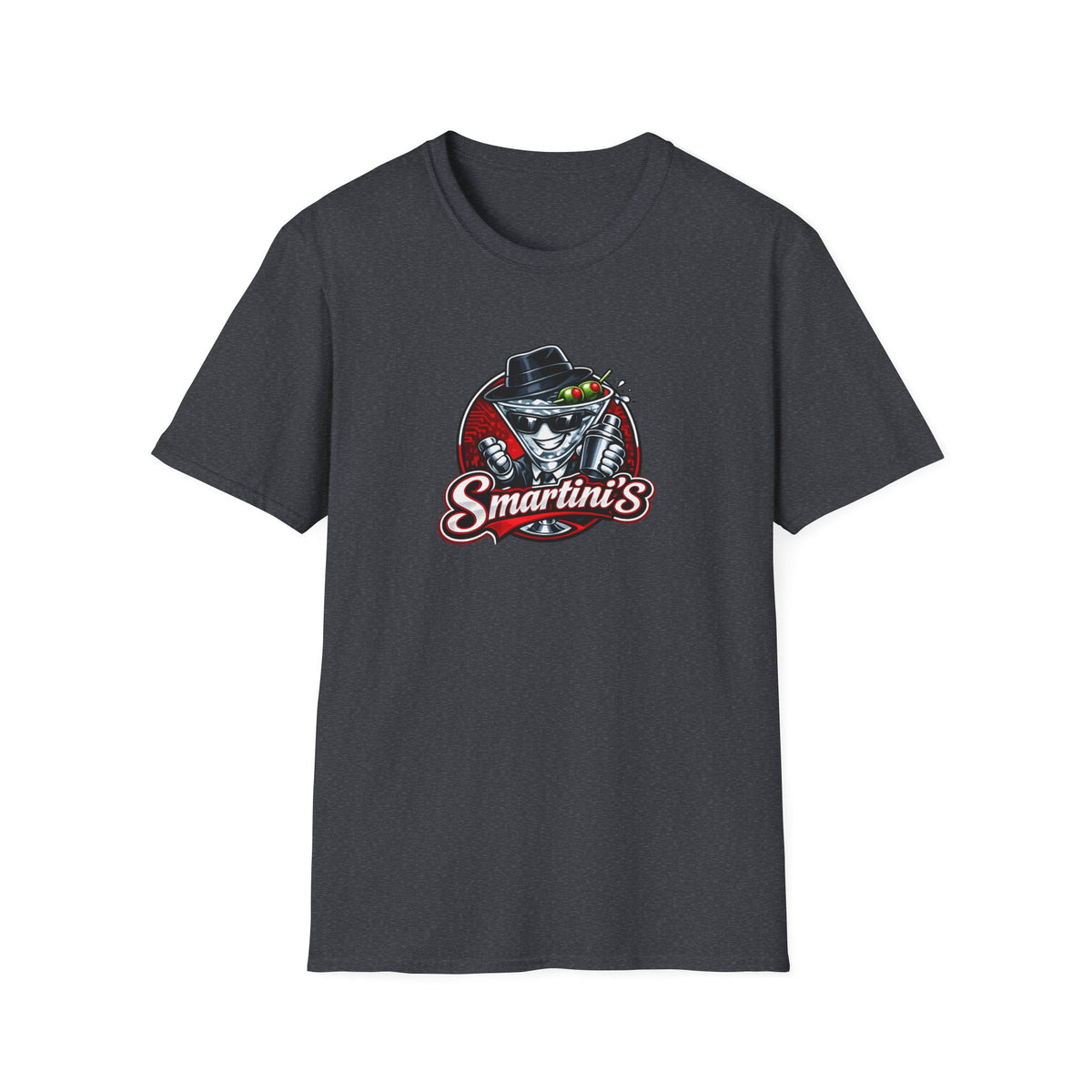 Smartini's All In Jest Trivia Team — Retro Cocktail Cat Logo Tee