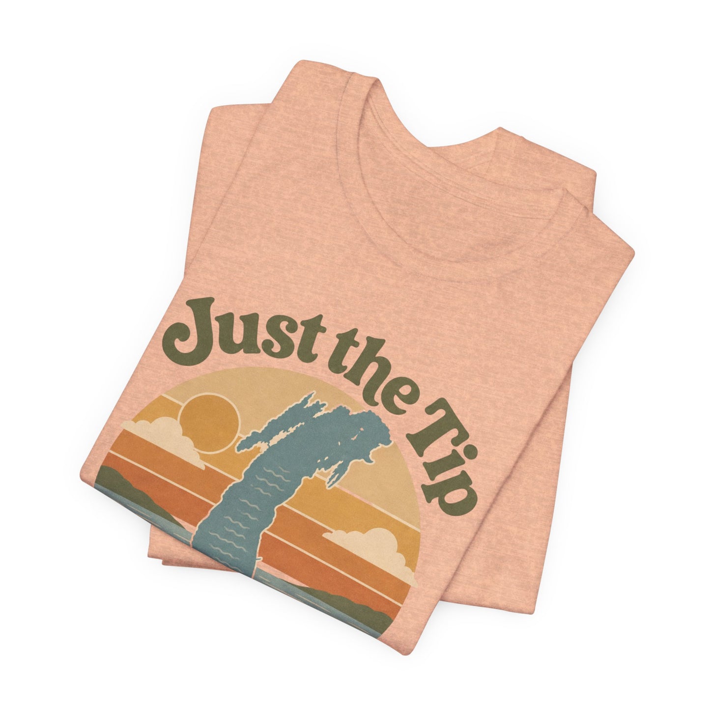 Just the Tip 2026 Design Miller Beach Tee  — Retro Lake Michigan Sunset T‑Shirt