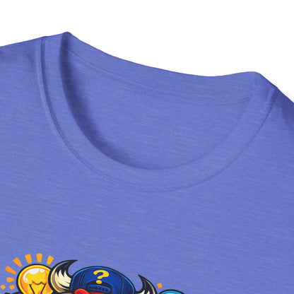 Bull Troop All In Jest Trivia Team T-Shirt — Colorful Mascot Logo Tee