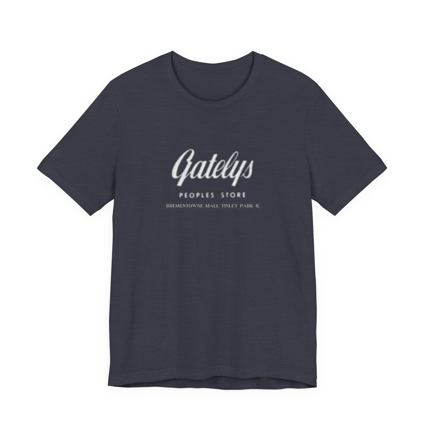 Gatelys People’s Store Logo Tee — Casual Vintage Script T‑Shirt