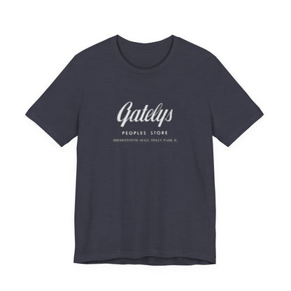 Gatelys People’s Store Logo Tee — Casual Vintage Script T‑Shirt