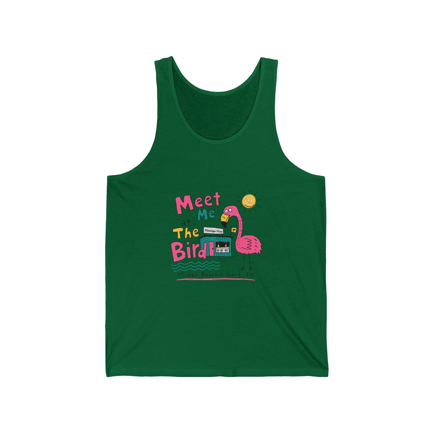 Flamingo 'Meet Me at the Bird' Graphic Tank Top