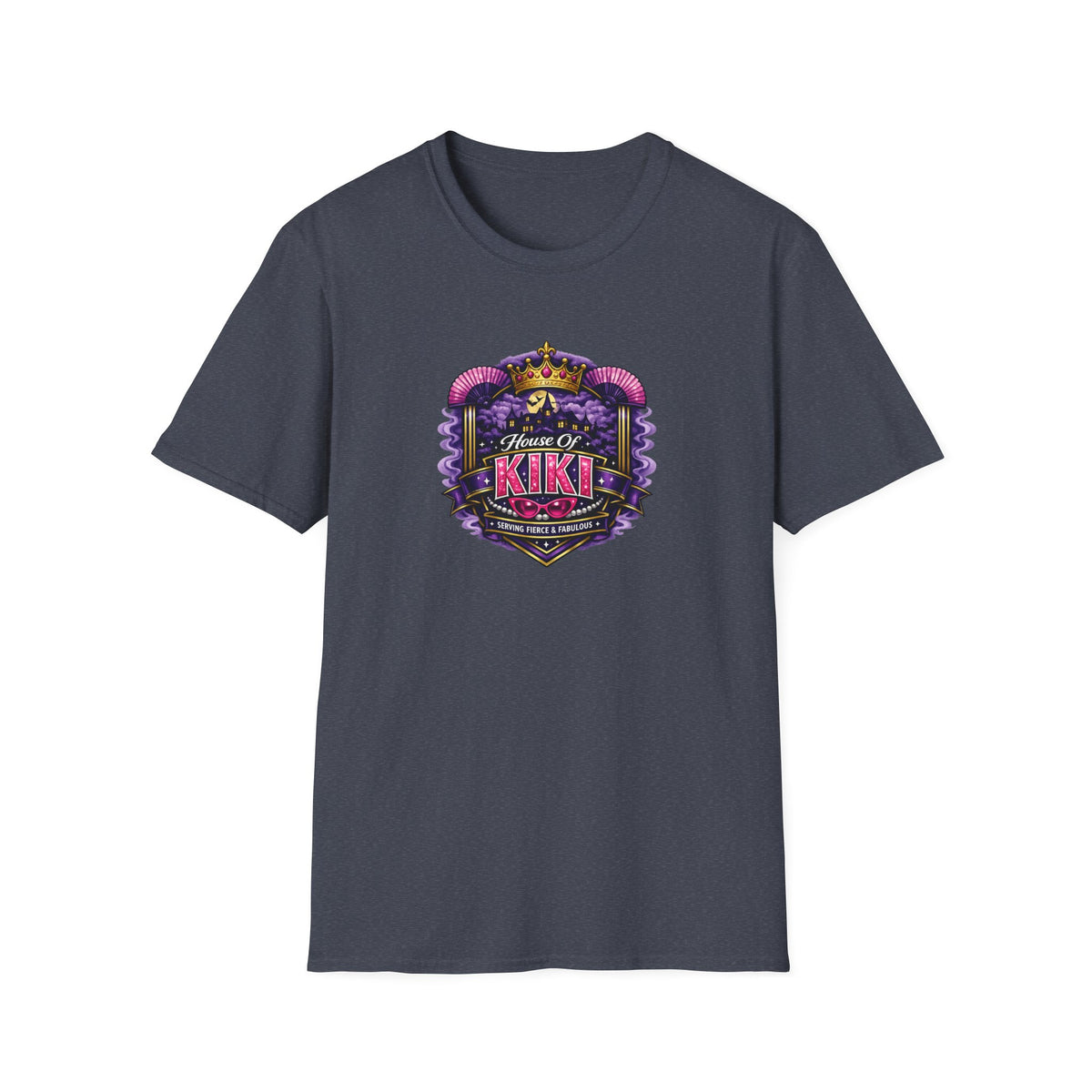 House of Kiki All In Jest Trivia Team T-Shirt – Regal Purple Crest Tee