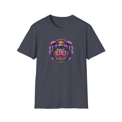 House of Kiki All In Jest Trivia Team T-Shirt – Regal Purple Crest Tee