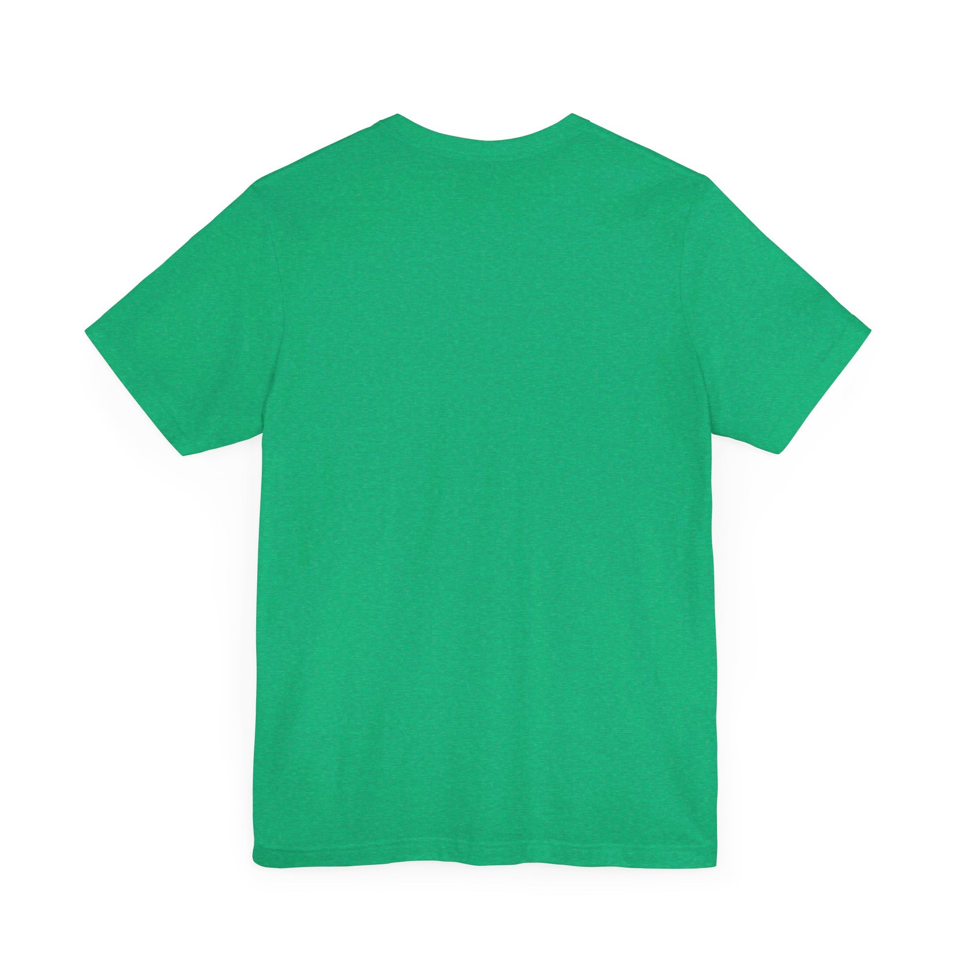 The 1980s Commodore 64 Computer C64 Unisex Jersey Short Sleeve Tee from Printify features a green T-shirt adorned with a vintage design showcasing the text "Commodore 64" and multicolored horizontal lines next to it. The word "Commodore" is emblazoned in blue alongside the Commodore logo, while the number "64" is also highlighted in blue on the right. Ideal for any retro tech enthusiast, this shirt is displayed against a white background.