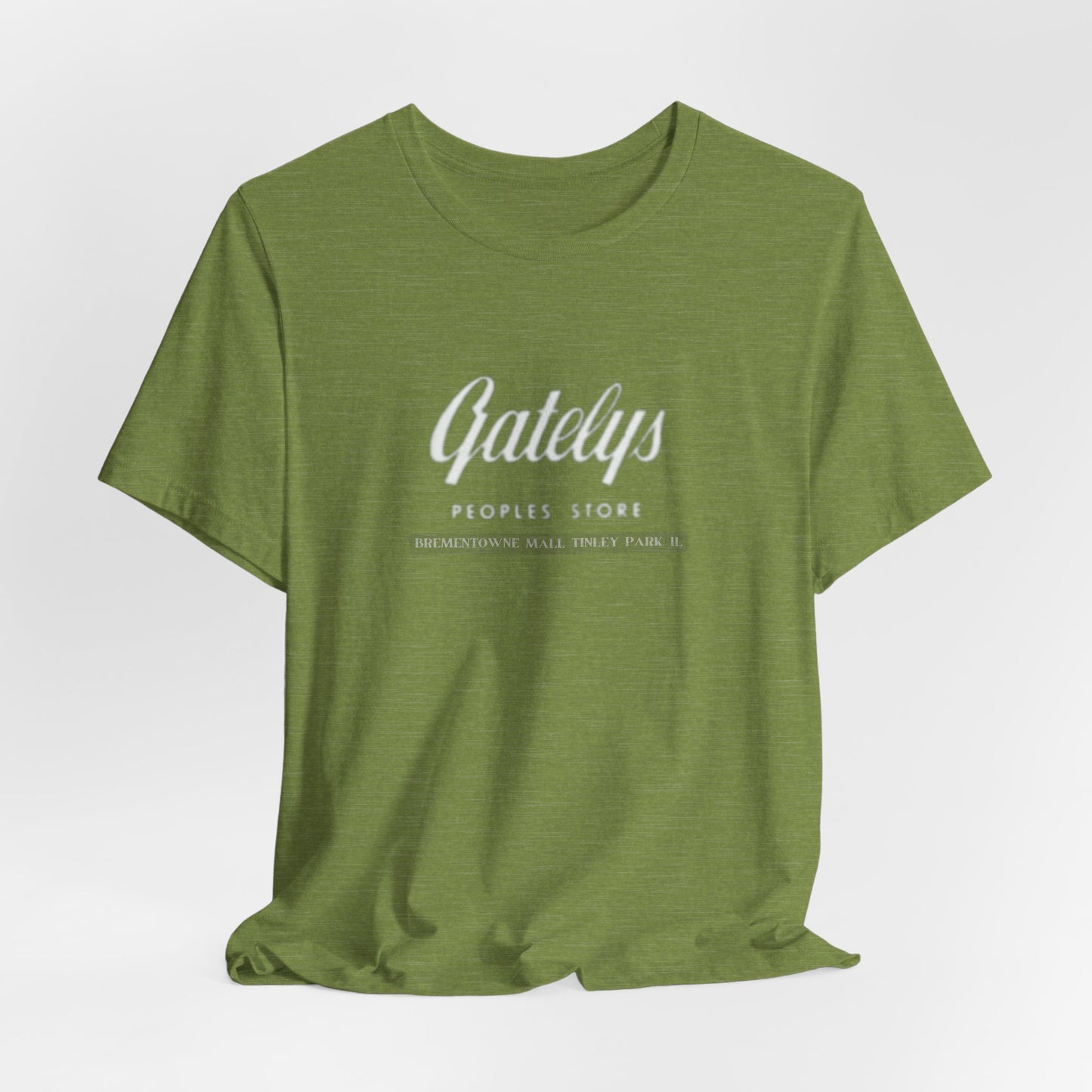 Gatelys People’s Store Logo Tee — Casual Vintage Script T‑Shirt