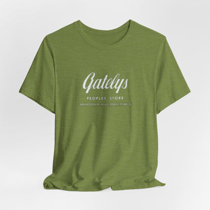 Gatelys People’s Store Logo Tee — Casual Vintage Script T‑Shirt