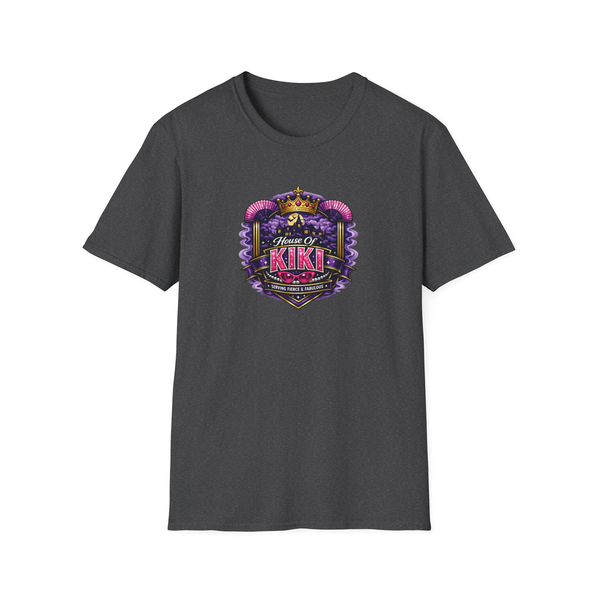 House of Kiki All In Jest Trivia Team T-Shirt – Regal Purple Crest Tee