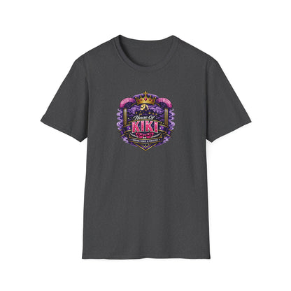 House of Kiki All In Jest Trivia Team T-Shirt – Regal Purple Crest Tee