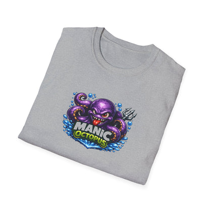 Manic Octopus - All in Jest Trivia Team T-Shirt — Vibrant Purple Octopus Design