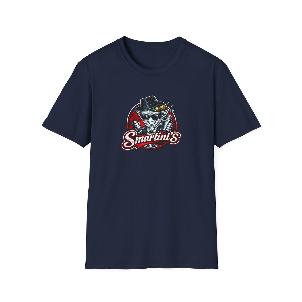 Smartini's All In Jest Trivia Team — Retro Cocktail Cat Logo Tee