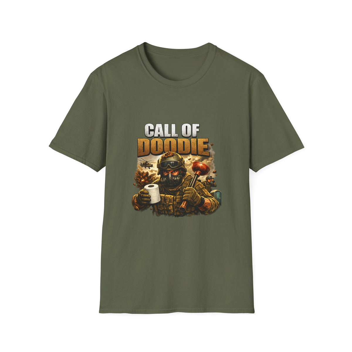 Call of Doodie T-Shirt — Funny Gamer Military Toilet Humor Tee