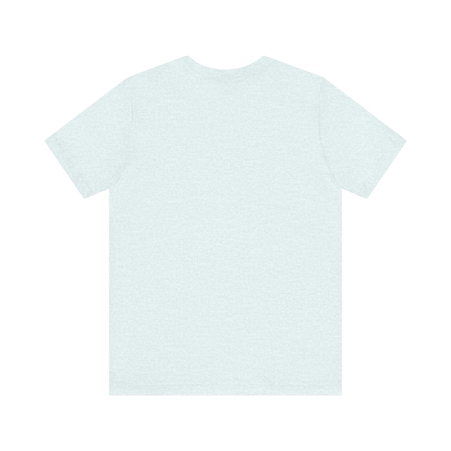 A light blue Printify "The Tinder Box 1980s" unisex jersey short sleeve tee featuring the "Tinder Box" logo in the center. The logo consists of a dark shield with the words "Tinder Box" in white text, with a small flame icon replacing the dot above the "i".