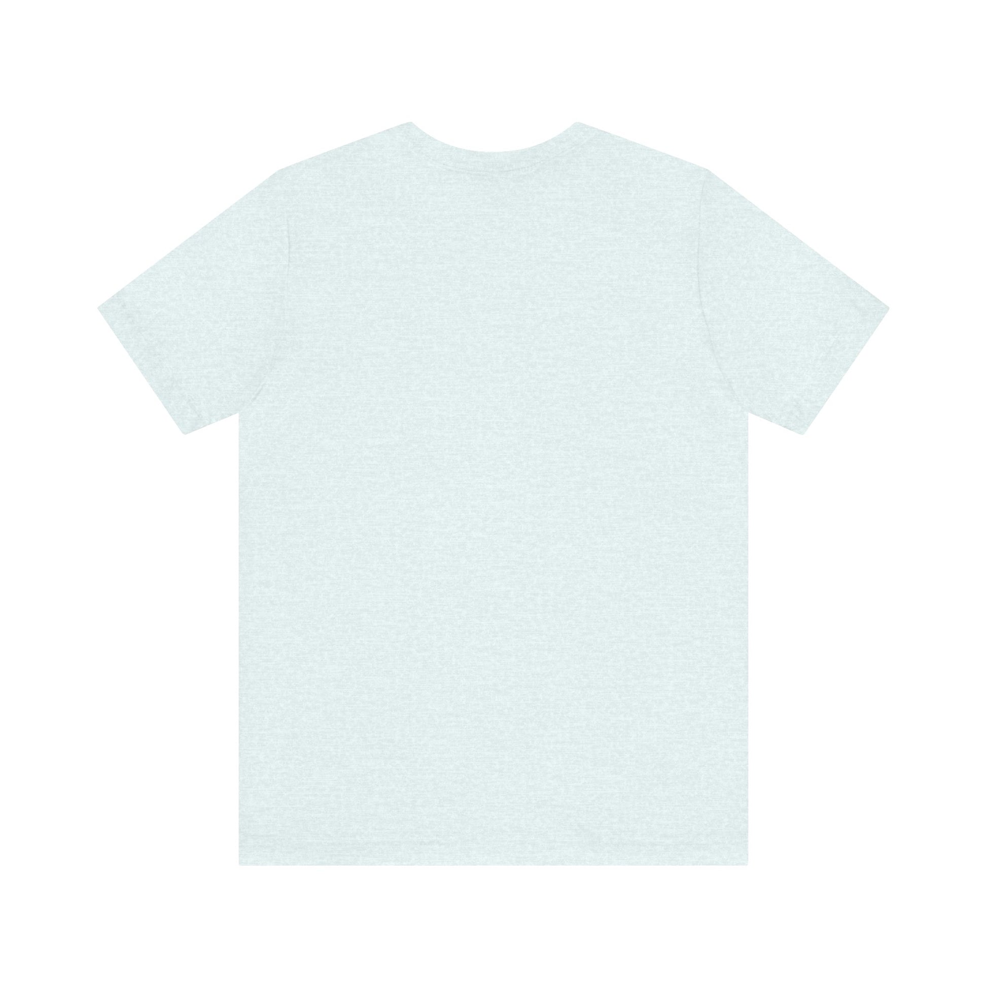 A light blue Printify "The Tinder Box 1980s" unisex jersey short sleeve tee featuring the "Tinder Box" logo in the center. The logo consists of a dark shield with the words "Tinder Box" in white text, with a small flame icon replacing the dot above the "i".