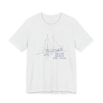 Miller Beach Est. 1918 Sailboat Tee