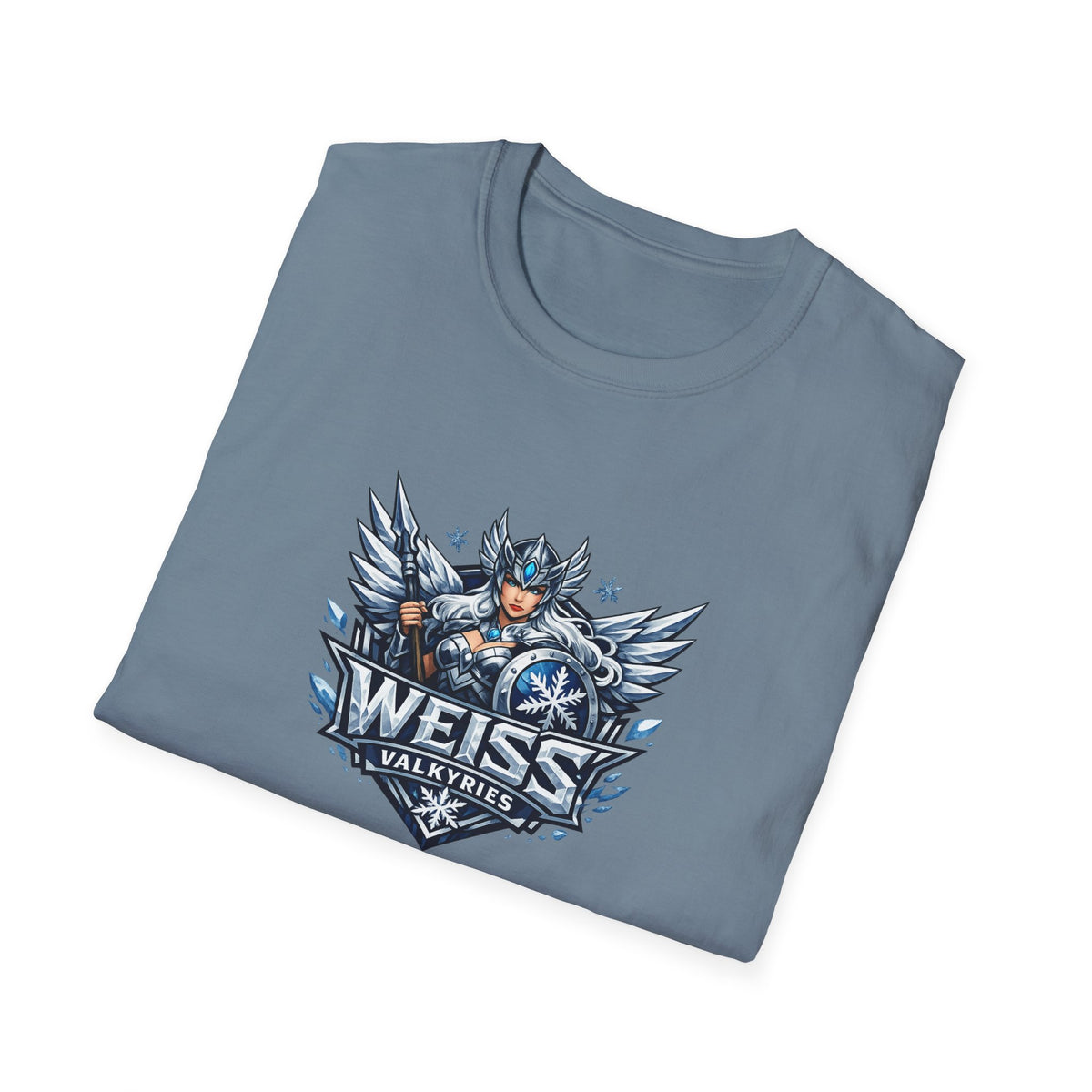 Weiss Valkyries - All In Jest Trivia Team Graphic T-Shirt — Norse Warrior Crest Tee