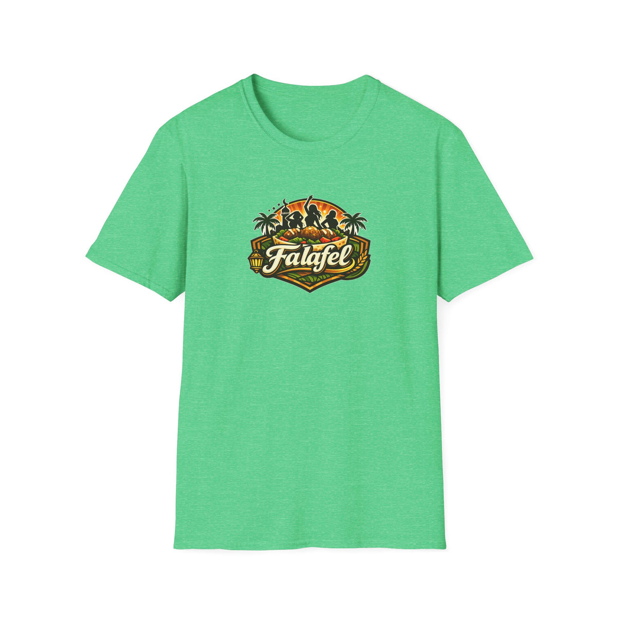 Falafel Brothel - All In Jest Trivia T-Shirt — Vintage Tropical Falafel Logo Tee