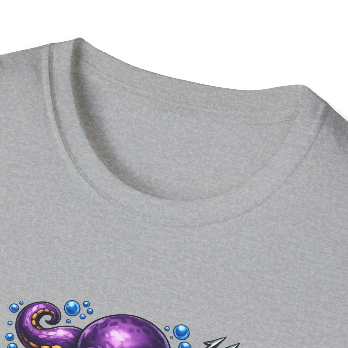 Manic Octopus - All in Jest Trivia Team T-Shirt — Vibrant Purple Octopus Design