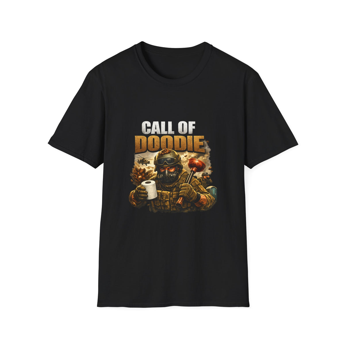 Call of Doodie T-Shirt — Funny Gamer Military Toilet Humor Tee