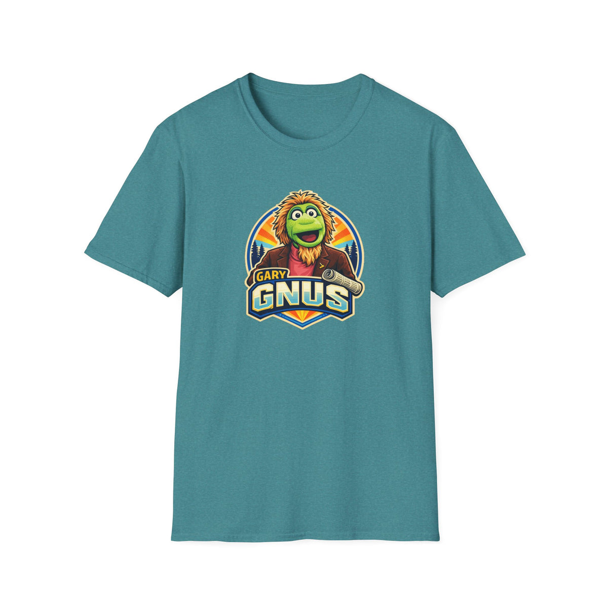 Gary Gnus All In Jest Trivia Team T-Shirt — Retro Cartoon Graphic Tee
