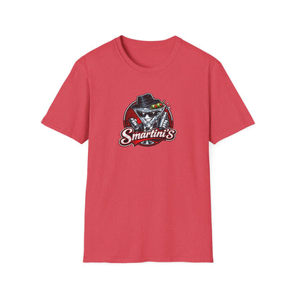 Smartini's All In Jest Trivia Team — Retro Cocktail Cat Logo Tee