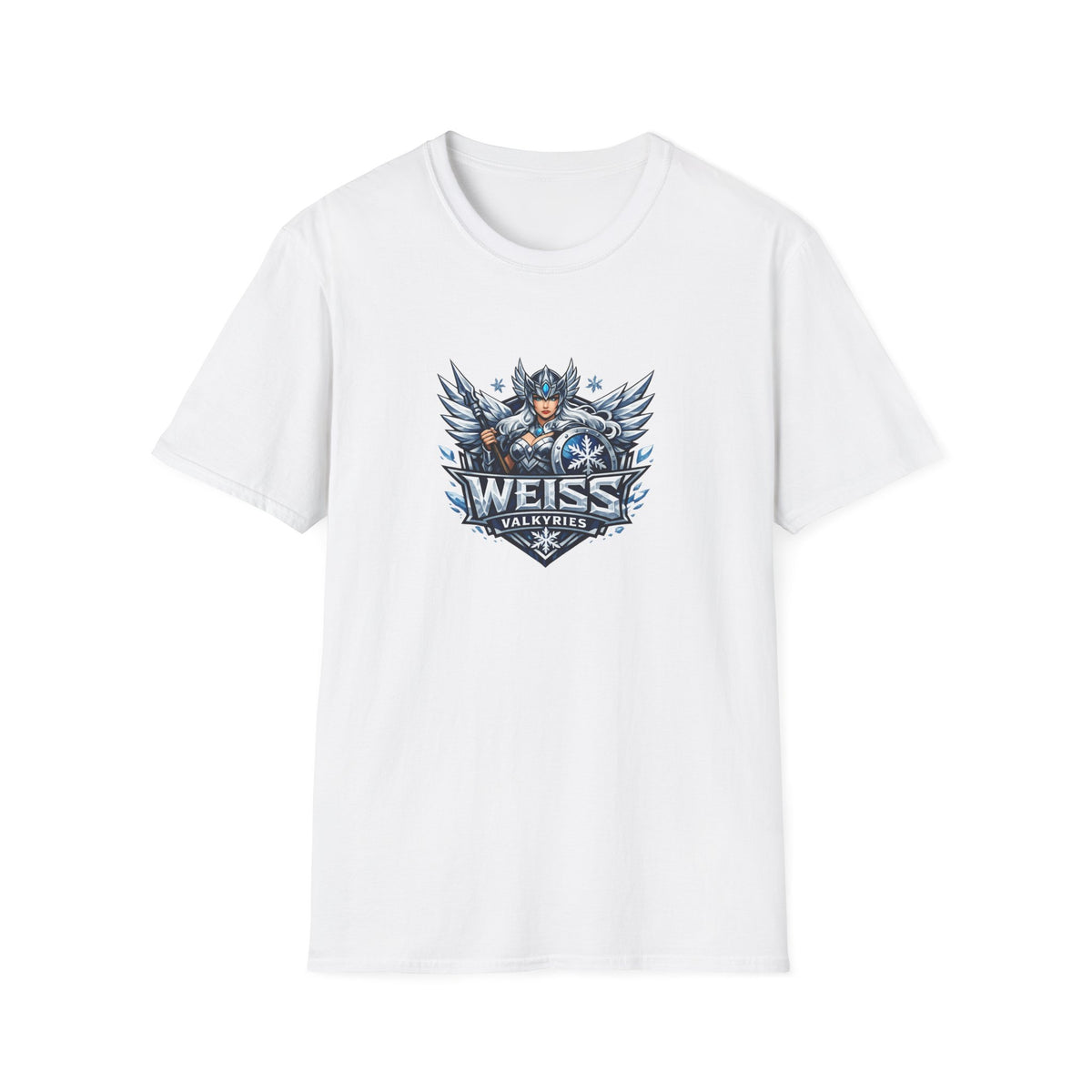 Weiss Valkyries - All In Jest Trivia Team Graphic T-Shirt — Norse Warrior Crest Tee