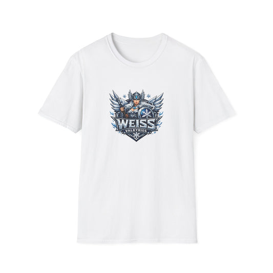 Weiss Valkyries - All In Jest Trivia Team Graphic T-Shirt — Norse Warrior Crest Tee