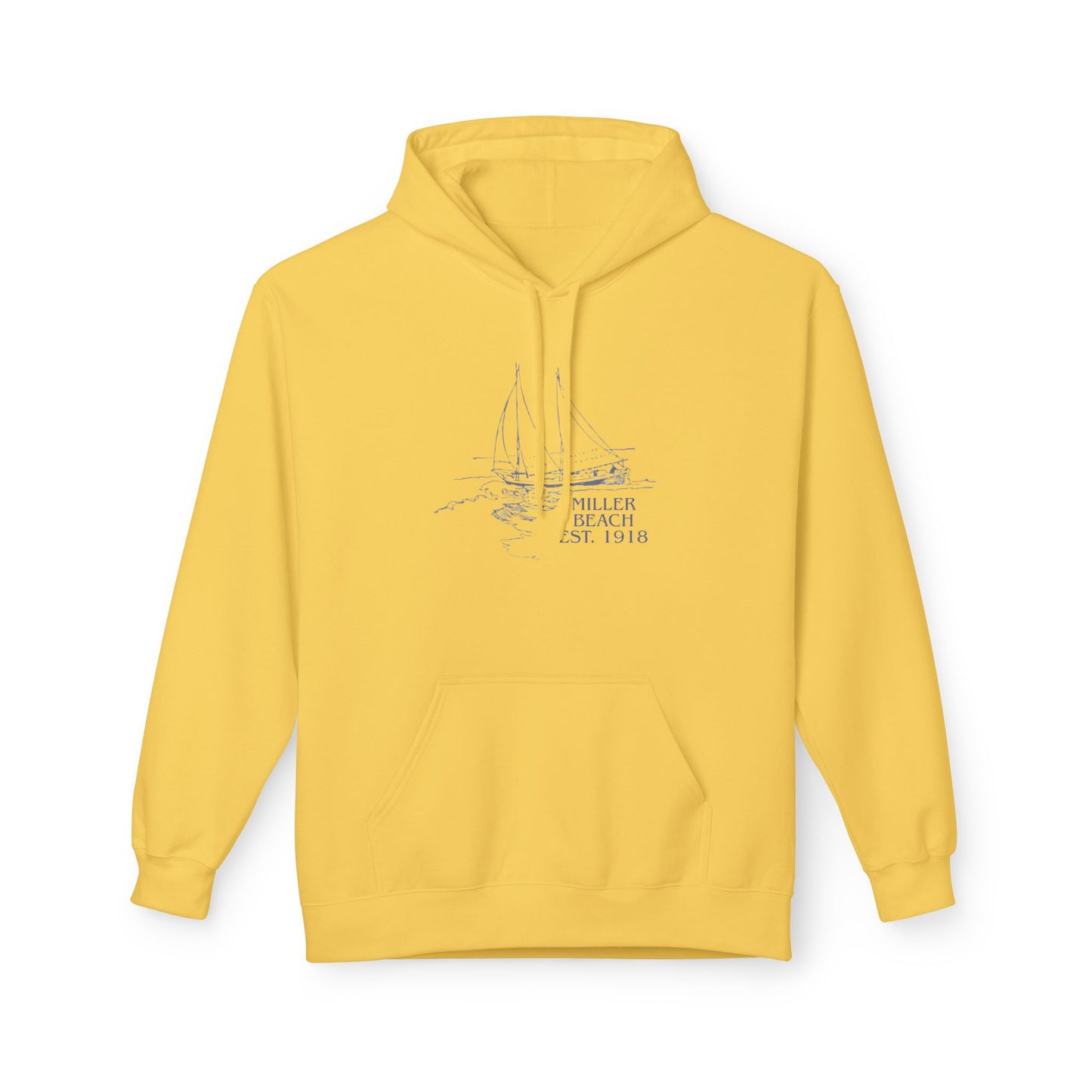Beach Umbrella Hoodie — "Meet Me at the Beach" Graphic Hoodie Designed by KP