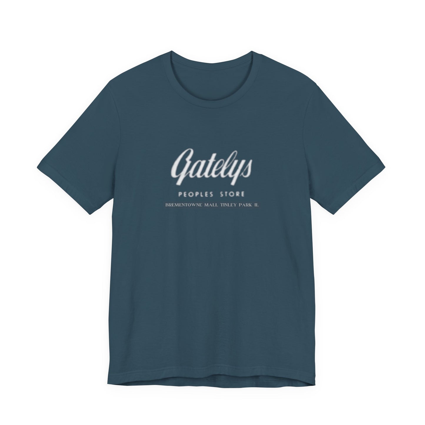 Gatelys People’s Store Logo Tee — Casual Vintage Script T‑Shirt